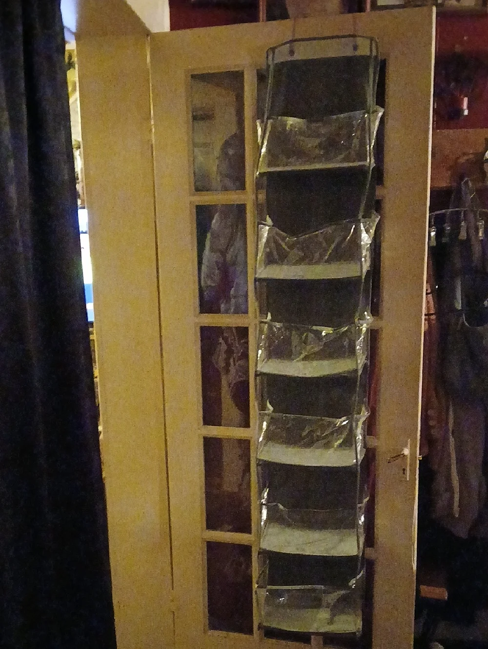 Over-the-Door Hanging Shoe & Accessory Organizer - Gray
